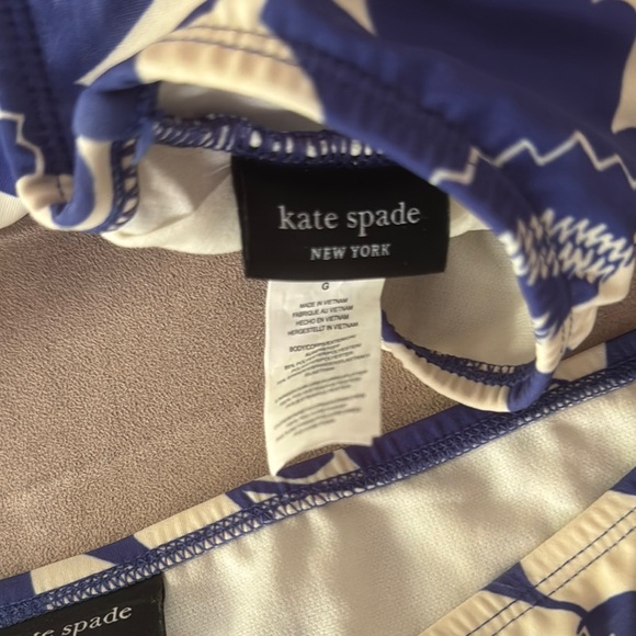 Kate Spade Blue and White Floral Bikini Set - Picture 3 of 4